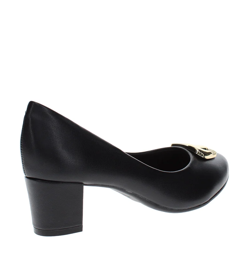 Beira Rio Black Low Heels Pump for Women – Elegant Office Heel Shoes & Classic Pumps for Girls for Women | Best Price UAE