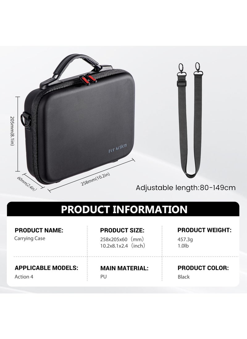 KASTWAVE - Carrying Case for Osmo Action 3, for DJI Osmo Action 3/Action 4 Camera Accessories Hard Shell Bag Travel Case Compatible with DJI Action 3/Action 4 Adventure Combo - Image 1