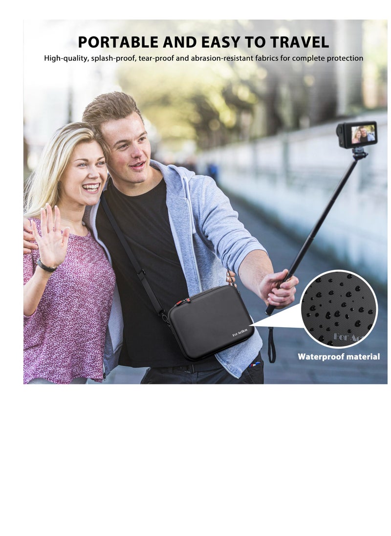 KASTWAVE - Carrying Case for Osmo Action 3, for DJI Osmo Action 3/Action 4 Camera Accessories Hard Shell Bag Travel Case Compatible with DJI Action 3/Action 4 Adventure Combo - Image 1