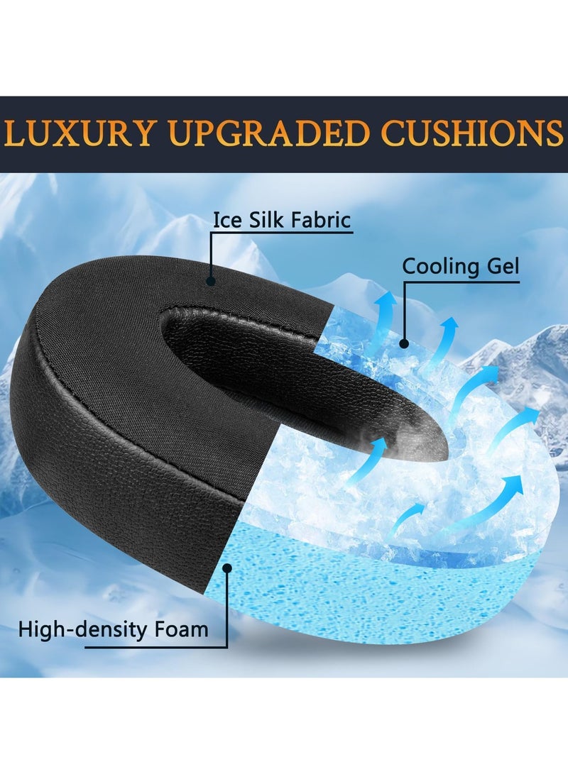 التبريد جل وسائد الأذن استبدال وسائد لنكر Soundcore الحياة 2 / Q20 / Q20 + / Q20I / Q20BT سماعات الرأس (لا تناسب الحياة 2 نيو) - Image 3