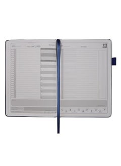 CUIR ALLY Cuir Ally Dexter Smart Erasable & Reusable Notebook (Teal), For Goals & Time Management, Includes Pen  - Image 2