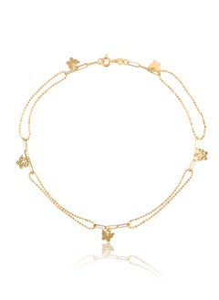 18K Gold Anklet - The Ultimate in Luxury