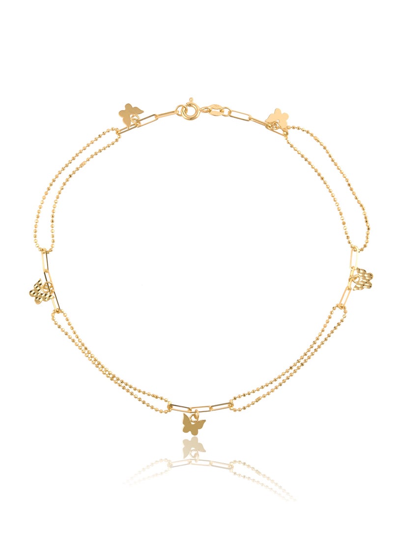 BAFLEH JEWELLERY - 18K Gold Anklet - The Ultimate in Luxury - Image 1