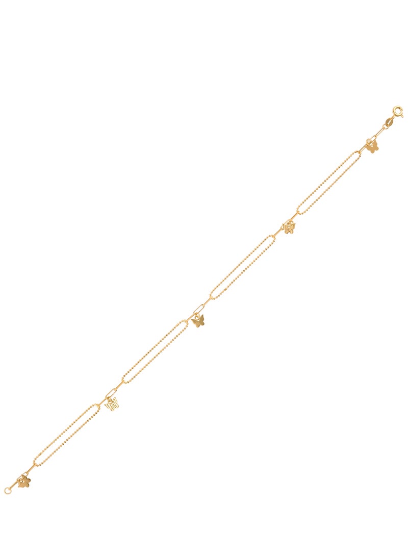 BAFLEH JEWELLERY - 18K Gold Anklet - The Ultimate in Luxury - Image 1