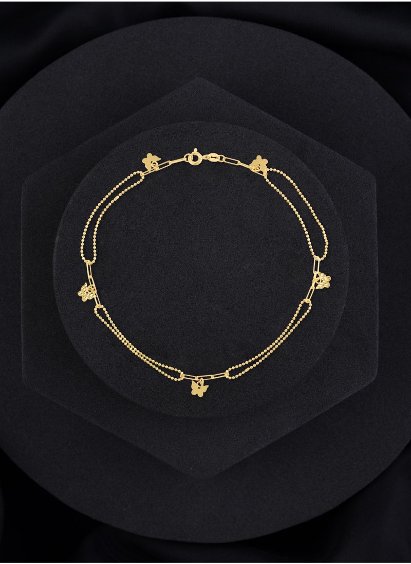 BAFLEH JEWELLERY - 18K Gold Anklet - The Ultimate in Luxury - Image 1