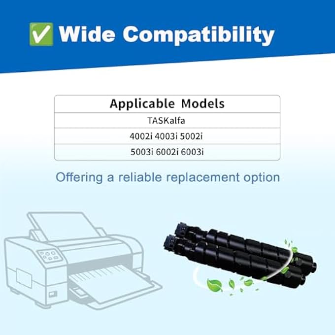 2-PACK TK6327 TK-6327 HIGH YIELD BLACK TONER CARTRIDGES(35,000 PAGES) COMPATIBLE WITH KYOCERA TASKALFA 4002I 4003I 5002I 5003I 6002I 6003I PRINTERS(1T02NK0US0) - Image 2