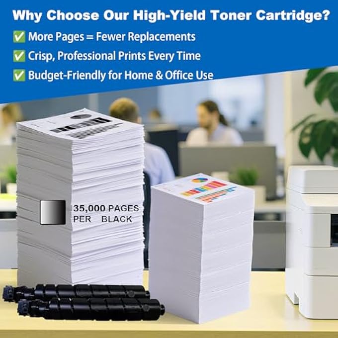 2-PACK TK6327 TK-6327 HIGH YIELD BLACK TONER CARTRIDGES(35,000 PAGES) COMPATIBLE WITH KYOCERA TASKALFA 4002I 4003I 5002I 5003I 6002I 6003I PRINTERS(1T02NK0US0) - Image 3