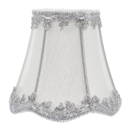 Baluue Cloth Lamp Shade Chandelier Accessories Small 4.7 Inch Rustic Fabric Lampshade Cover for Table Wall Floor Lamps Soft Warm Light Replacement - Image 1