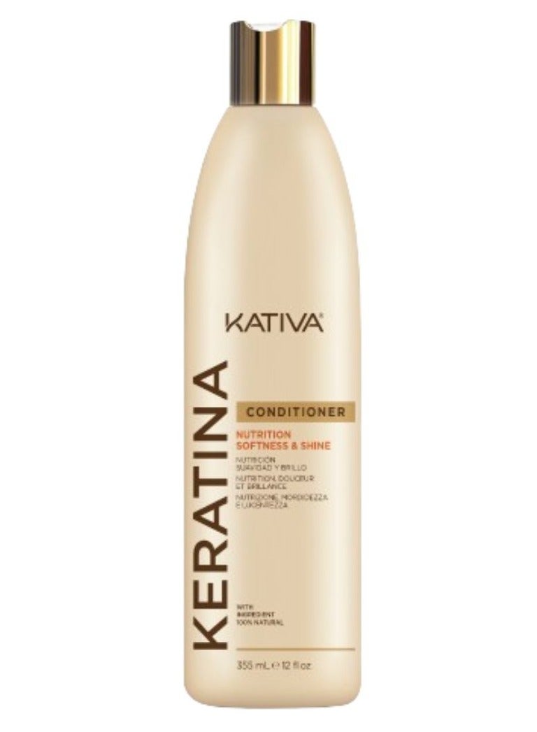 كاتيفا بلسم كاتيفا كيراتينا للتغذية والنعومة واللمعان 355 مل - Image 1