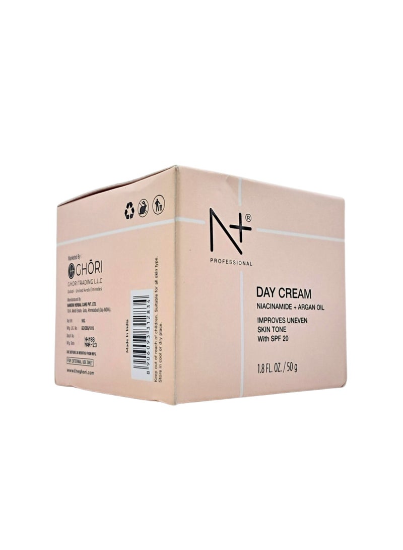 N+ Professional N+ Day Cream Niacinamide+Argan Oil 50Gm