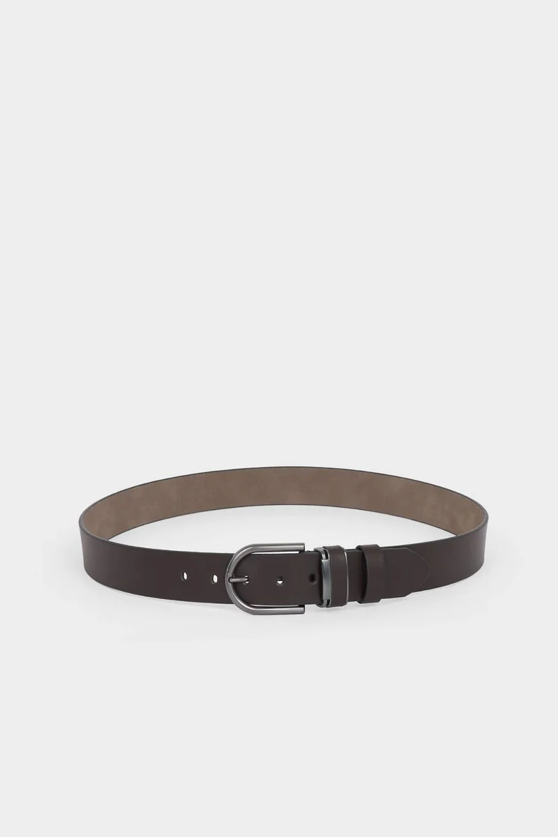 ديفاكتو Man Rectangle Clasp Faux Leather