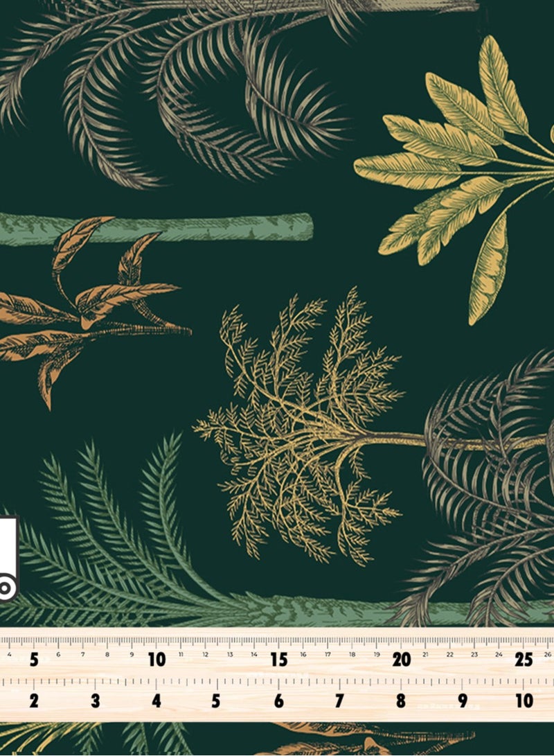 Vellato Al Lail Aramny Silk Fabric By The Yard Green Yellow Leaves Jalabiya Makhweer Dressmaking 58 Inches Width - Image 4