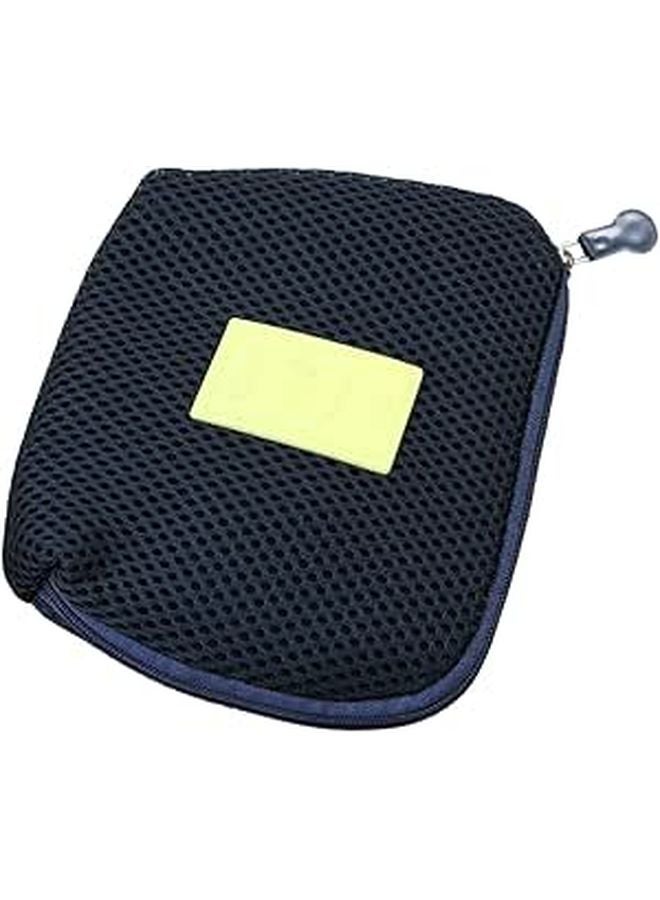 Shockproof Travel Pouch For Charger Cable Organizer With Sponge Protection Dark Blue - Image 1