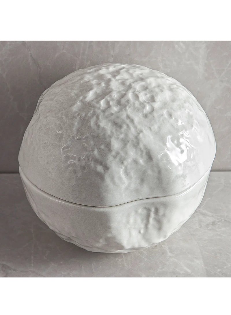 MAAC Home Stacked Stoneware Creative White Soup Bowls | Elegant Durable and Classic design Perfect for Everyday Use, and Family Get- Together, Restaurant, Banquet and More (Stacked Style Bowl) - Image 4