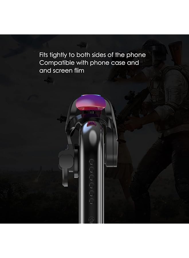 X spring Mobile Trigger 1 Pair Cell Phone Gaming Joystick 4 Fingers Operation Triggers For Gaming With Sensitive Shoot And Aim Mobile Game Controller Mobile Phone Controller For Android And Iphone - Image 4