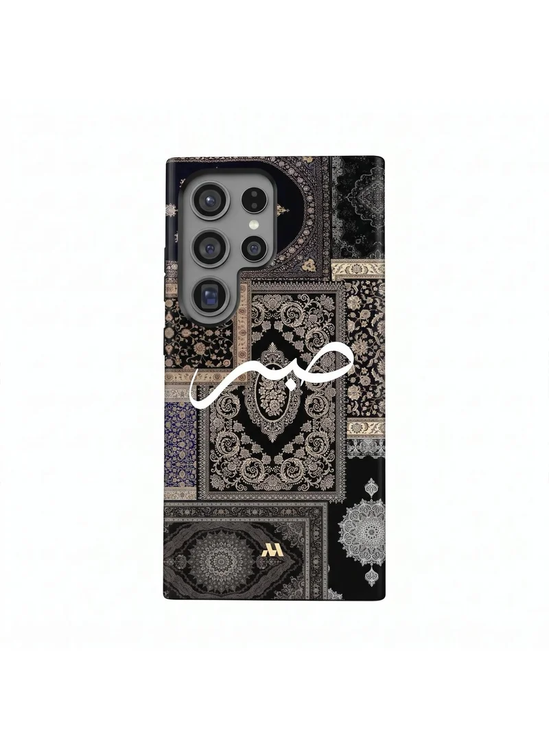 Mobcos Samsung Galaxy S24 Ultra Vintage Crest Premium Case Compatible with Hybrid Dual-Layer Hard Shell + Silicone Protection - Scratch-Resistant Shockproof Mobile Cover