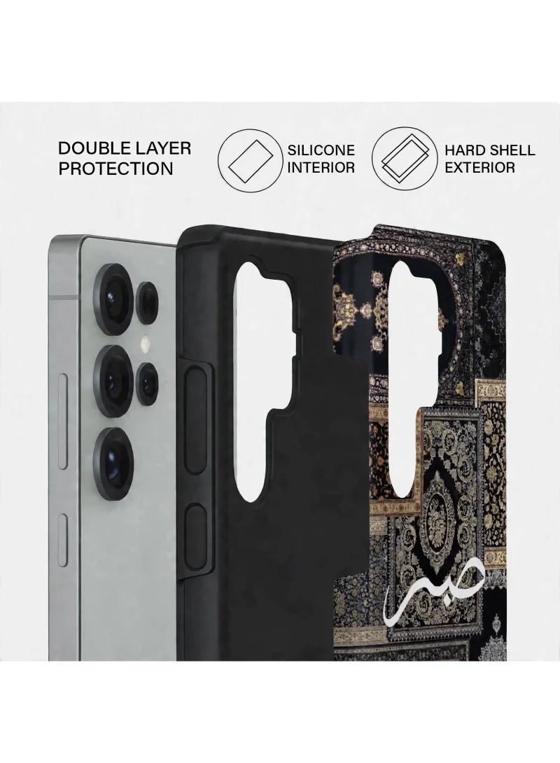 Mobcos Samsung Galaxy S24 Ultra Vintage Crest Premium Case Compatible with Hybrid Dual-Layer Hard Shell + Silicone Protection - Scratch-Resistant Shockproof Mobile Cover