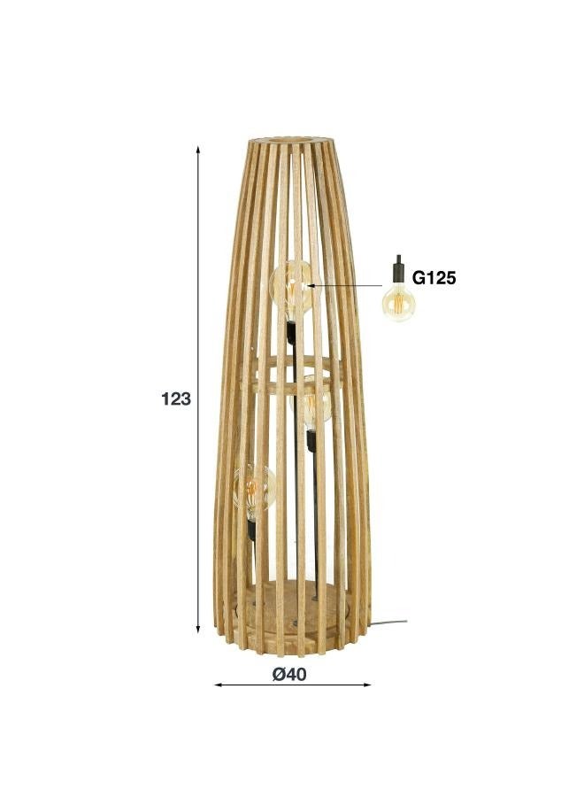 لوفت لانش مصباح ارضي 3 لتر نورال خشب-7446 - Image 3