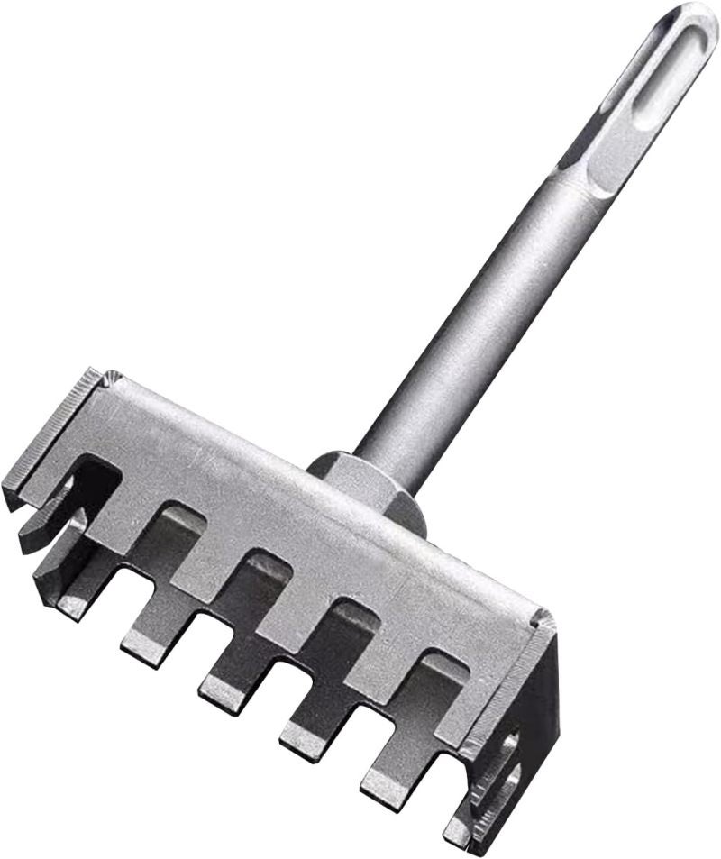 Electric Hammer Drill Bit Silver 14.50x8.50x4.50cm Precise Clean Hole Creation - Hard Wear-Resistant Durability Square Drilling Tool for Professional Plumbers & Electricians - Image 2