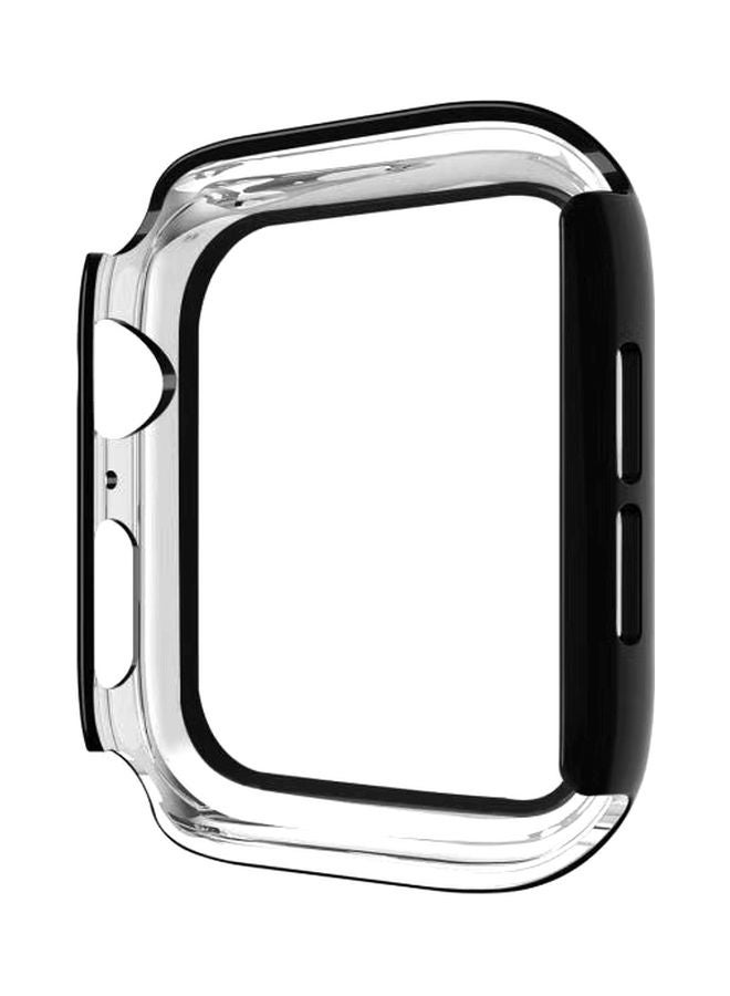 VINSOC HD Tempered Glass Screen Protector For Apple Watch Series 4/5 40mm Black/Clear - Image 2