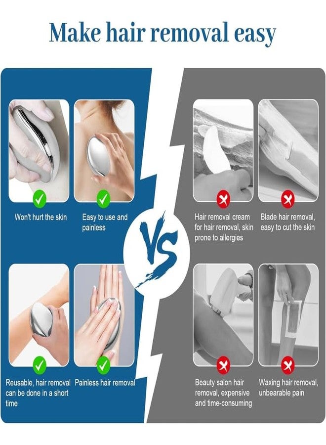 Lapras 𝟏𝟓 𝐘𝐞𝐚𝐫𝐬 𝐆𝐮𝐚𝐫𝐚𝐧𝐭𝐞𝐞, magic crystal hair remover, portable and washable, full body painless remover tool, suitable for sensitive skin, removes hair, exfoliates, easy circular use - Image 3