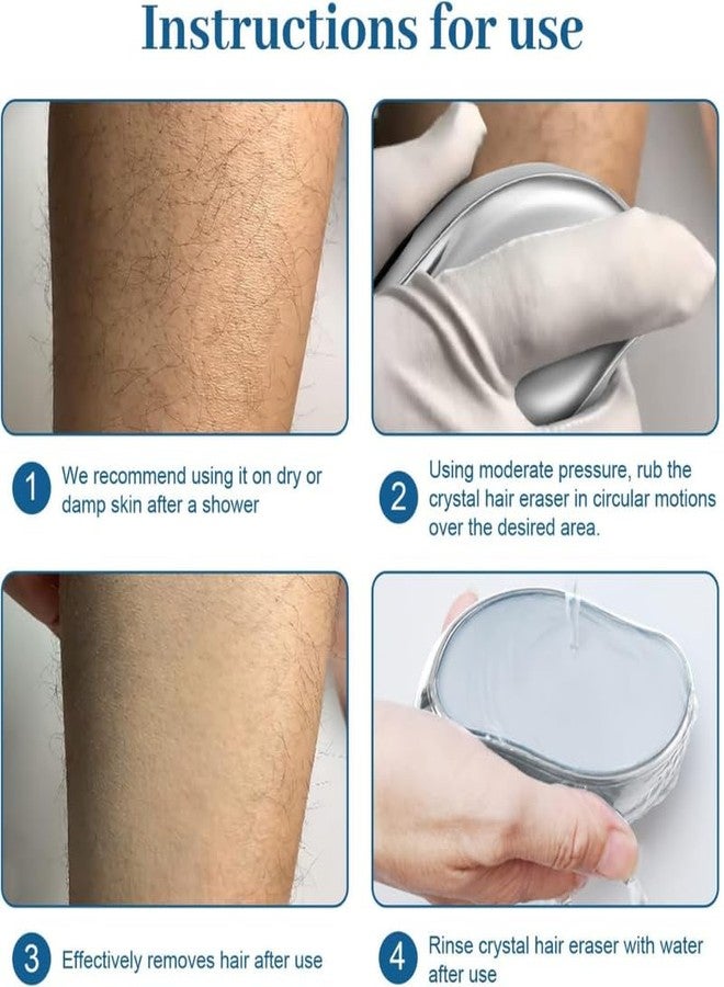 Lapras 𝟏𝟓 𝐘𝐞𝐚𝐫𝐬 𝐆𝐮𝐚𝐫𝐚𝐧𝐭𝐞𝐞, magic crystal hair remover, portable and washable, full body painless remover tool, suitable for sensitive skin, removes hair, exfoliates, easy circular use - Image 4