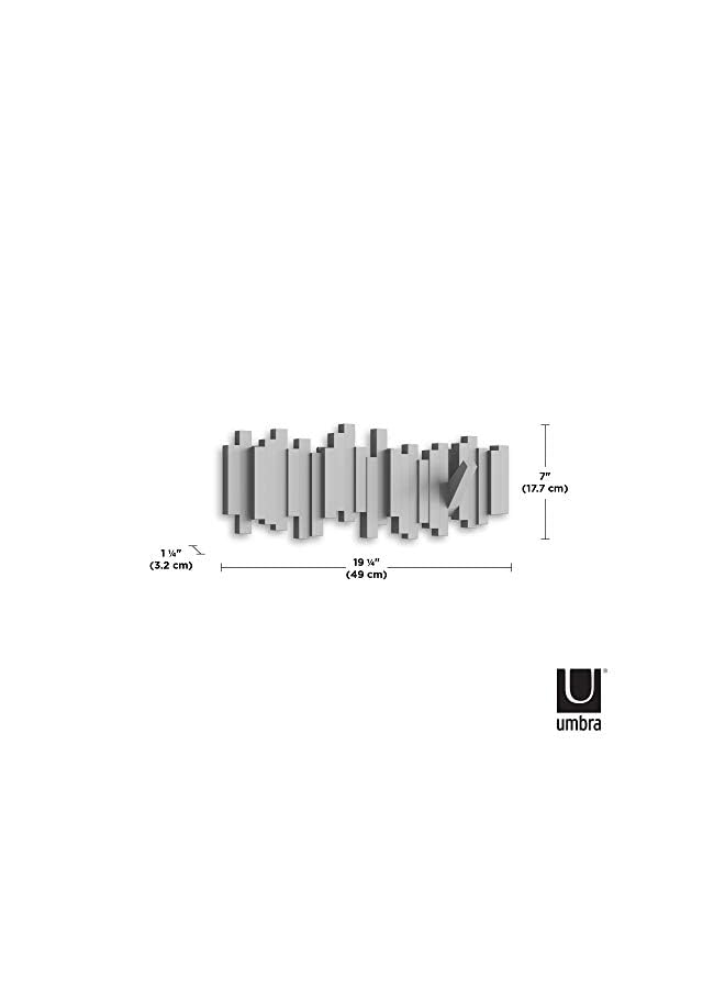 UMBRA Wall Hooks Transparent Reusable Seamless Hooks Waterproof And Oilproof Bathroom Kitchen Heavy Duty Self Adhesive Hooks 8 Pack - Image 3