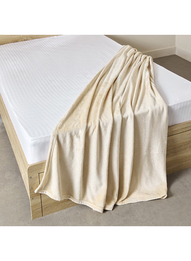 Home Box Nova Solid Flannel Twin Blanket 200 x 140 cm  - Image 4