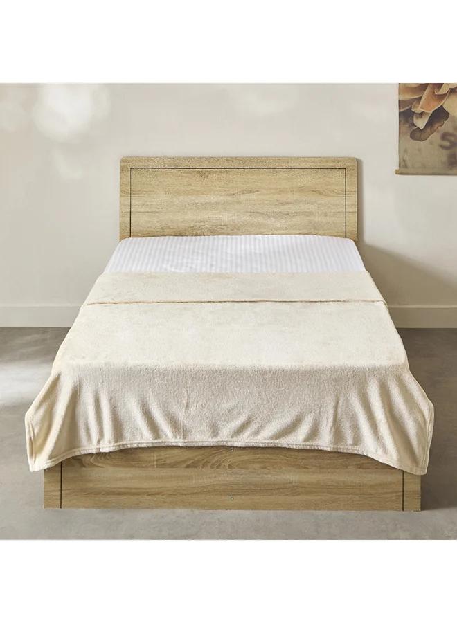 Home Box Nova Solid Flannel Twin Blanket 200 x 140 cm