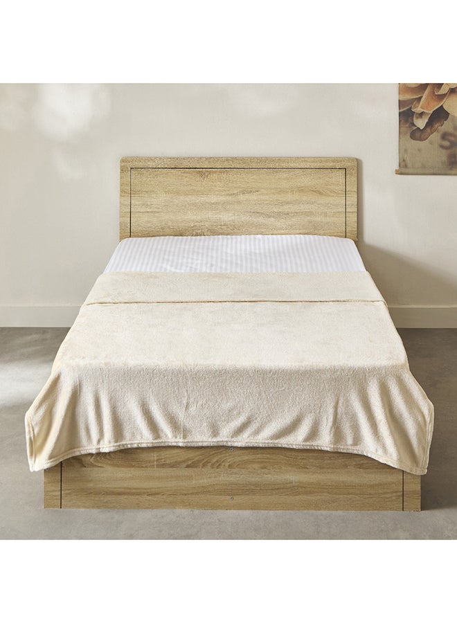 Home Box Nova Solid Flannel Twin Blanket 200 x 140 cm  - Image 2