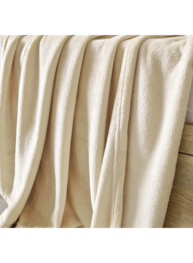 Home Box Nova Solid Flannel Twin Blanket 200 x 140 cm