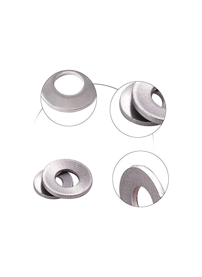 Hilitchi - Hilitchi 215-Pcs [M3 - M12] Metric 304 Stainless Steel Belleville Spring Washer Assortment Set - Image 1