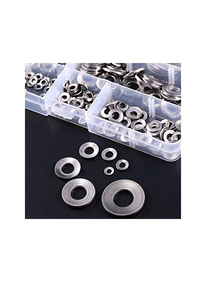 Hilitchi - Hilitchi 215-Pcs [M3 - M12] Metric 304 Stainless Steel Belleville Spring Washer Assortment Set - Image 1