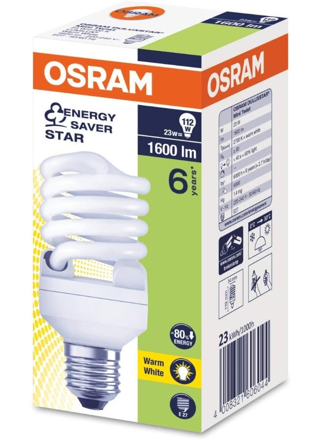 Osram Osram Duluxstar Mini Twist Compact Fluorescent Bulbs  - Image 4