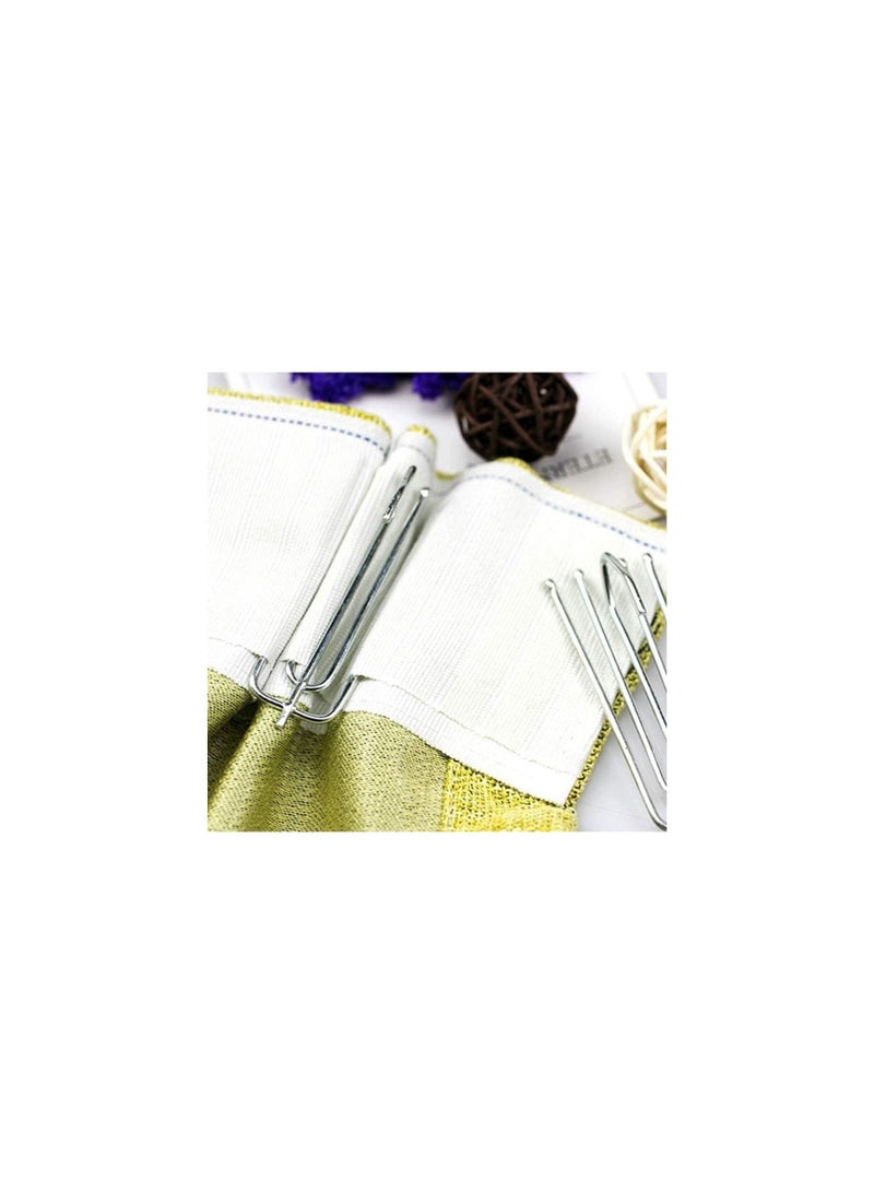 ABBASALI urtain hooks Window Treatment 4 Prongs Pinch Pleat Drapes 100pcs  - Image 3