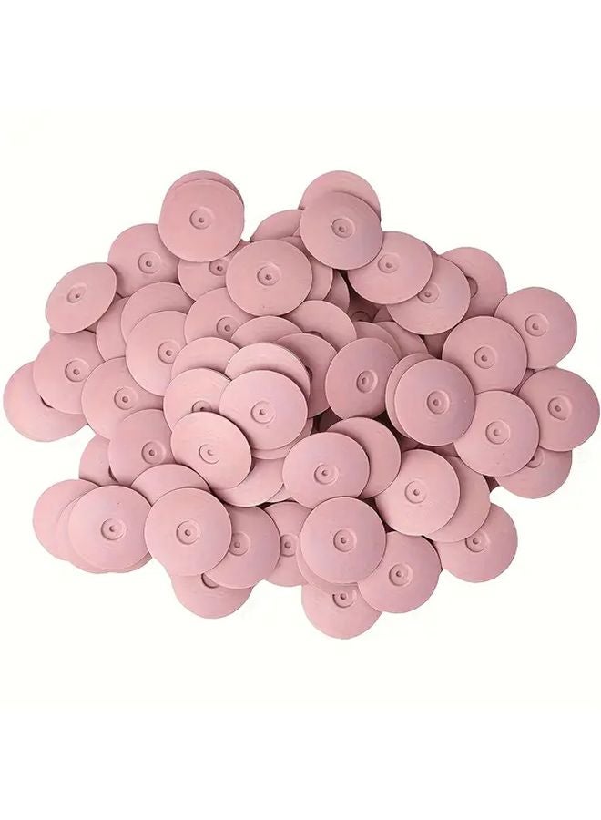 10pcs Pink Silicone Polishing Wheels Discs Rubber Grit Edge Grinding Sanding Tools - Image 1