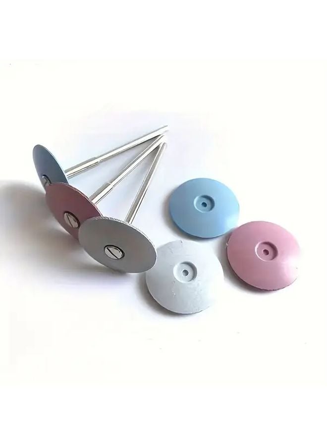 10pcs Pink Silicone Polishing Wheels Discs Rubber Grit Edge Grinding Sanding Tools - Image 3