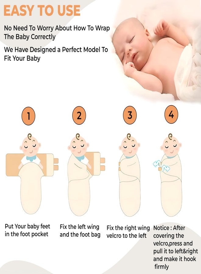 BEMBIKA Baby Swaddle Wraps Soft Cotton, Organic Cotton & Hooded Muslin Swaddle Wraps, Comfortable, Breathable & Safe Set of 2 -(0-3 Months | Stripe) - Image 5