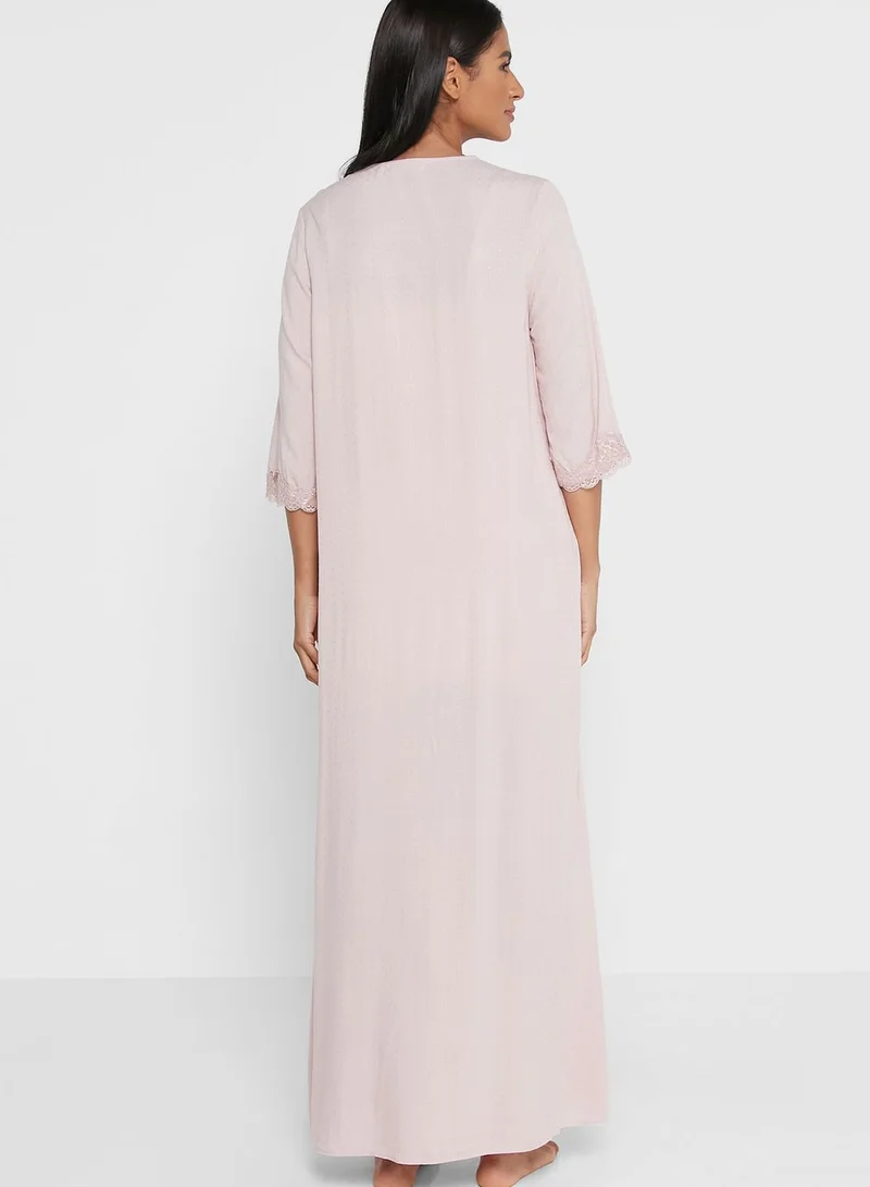 KASHKHA Dobby Rayon Night Dress