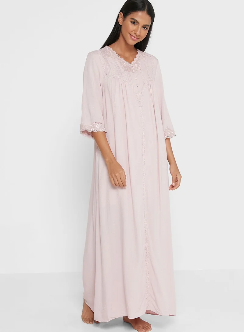 KASHKHA Dobby Rayon Night Dress