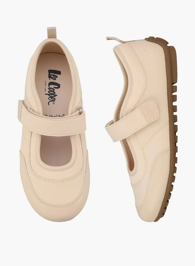 Lee Cooper Girls Hook & Loop Mary Jane School Sneakers