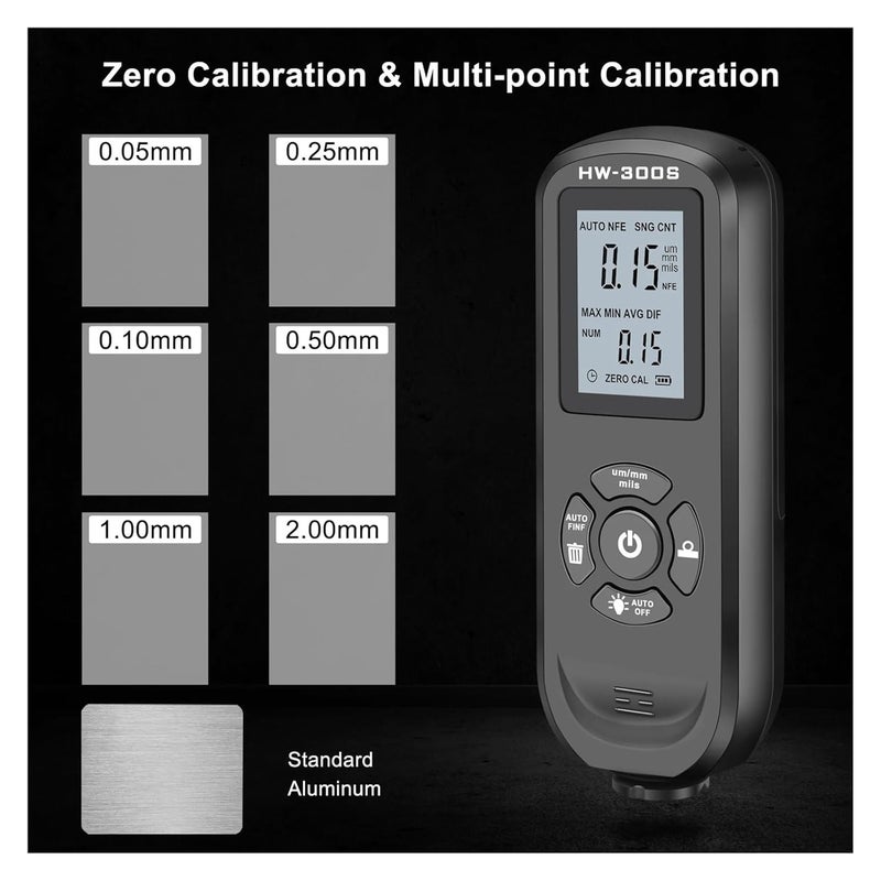 Silver Coating Thickness Gauge 0 2000um High Precision Paint Film Analyzer Meter - Image 5
