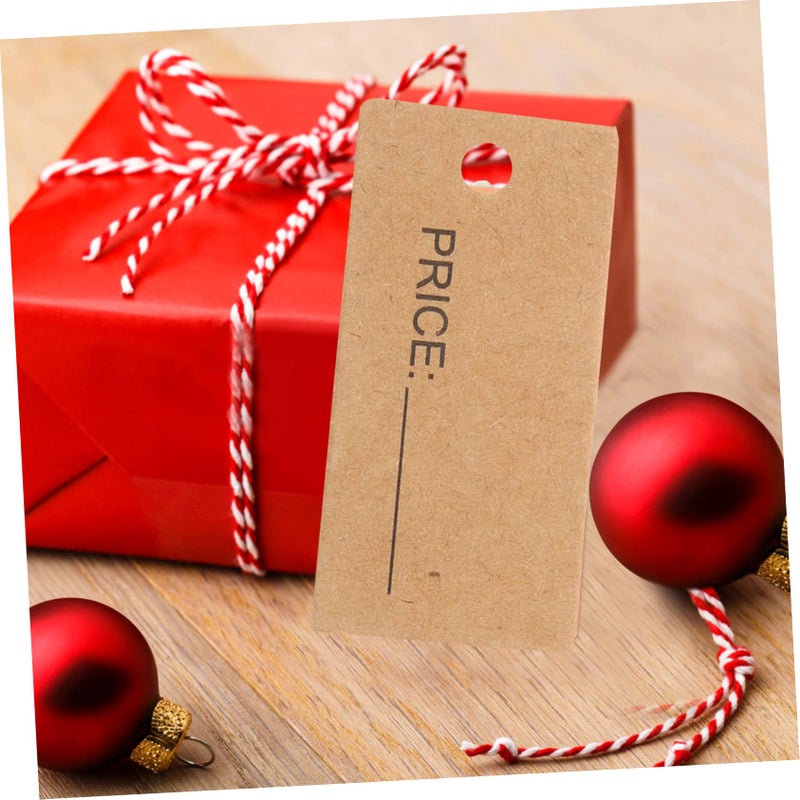 200 Pcs Kraft Paper Price Tags With Elastic String For Jewelry Clothing Retail Crafts DIY - Image 4