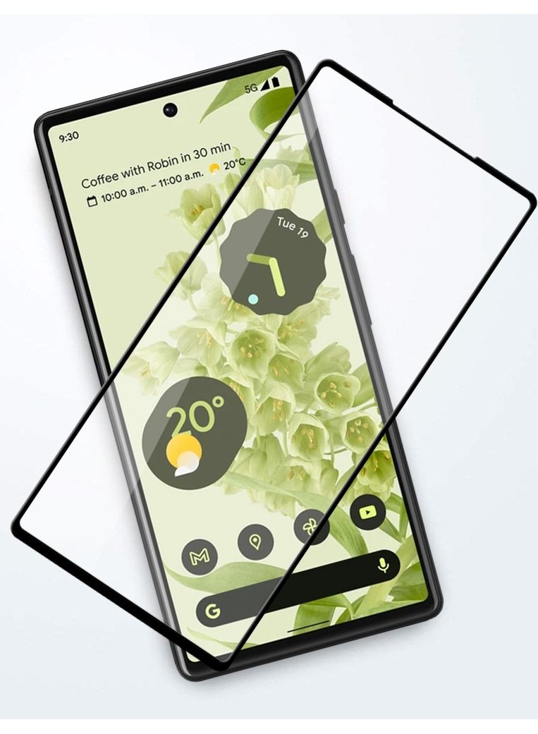 CATANES 2Pack Google Pixel 6a Screen Protector Crystal Clear 9H Tempered Glass Scratch Resistant Full Coverage Film 6.1 inch Compatible with Pixel 6a 2022 Release - Image 3