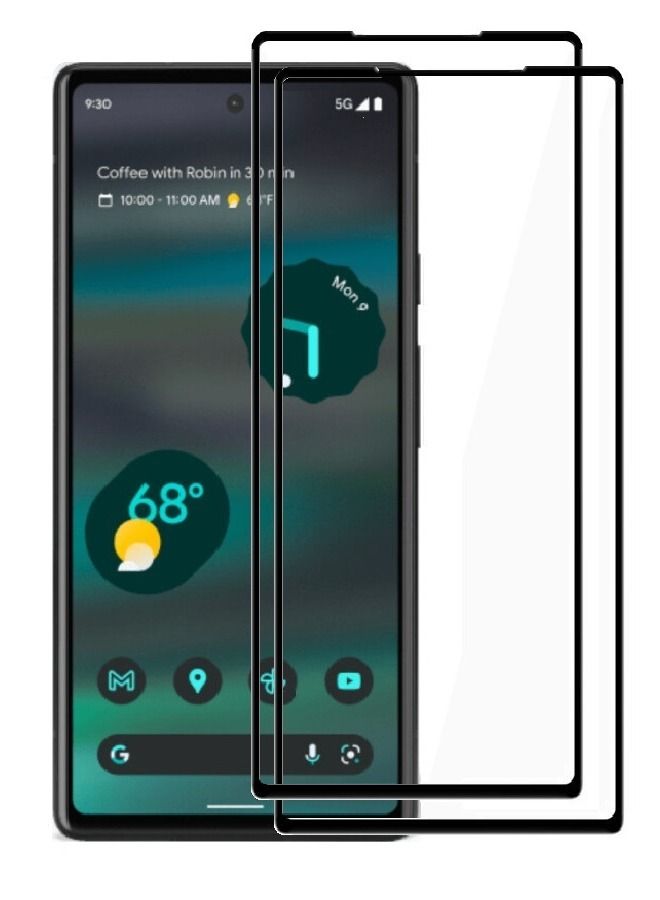 CATANES 2Pack Google Pixel 6a Screen Protector Crystal Clear 9H Tempered Glass Scratch Resistant Full Coverage Film 6.1 inch Compatible with Pixel 6a 2022 Release - Image 5