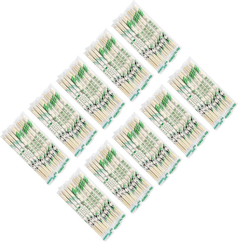 Chopsticks, Chopsticks Set 100 Pairs Sticks Independent Package for Restaurants Schools Barbeque Party (19.5x0.5cm/7.7x0.2in) - Image 1