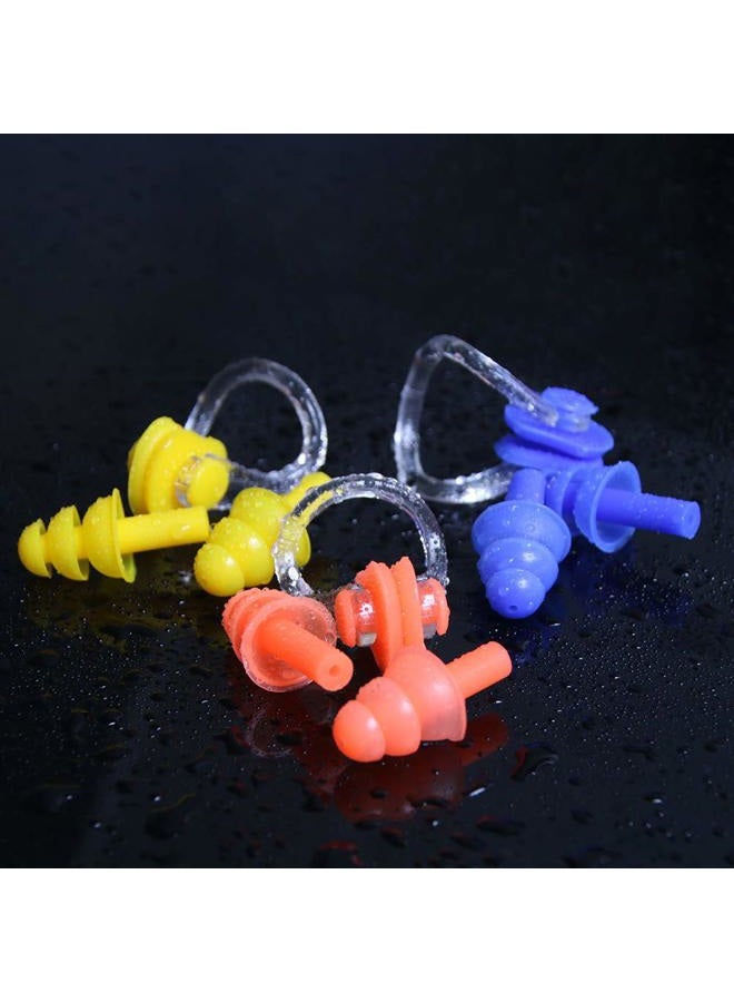 UPINS 14 Sets Silicone Nose Clips Waterproof Swimming Nose Plugs Earplugs for Adults Kids, Ear Nose Protector - Image 3