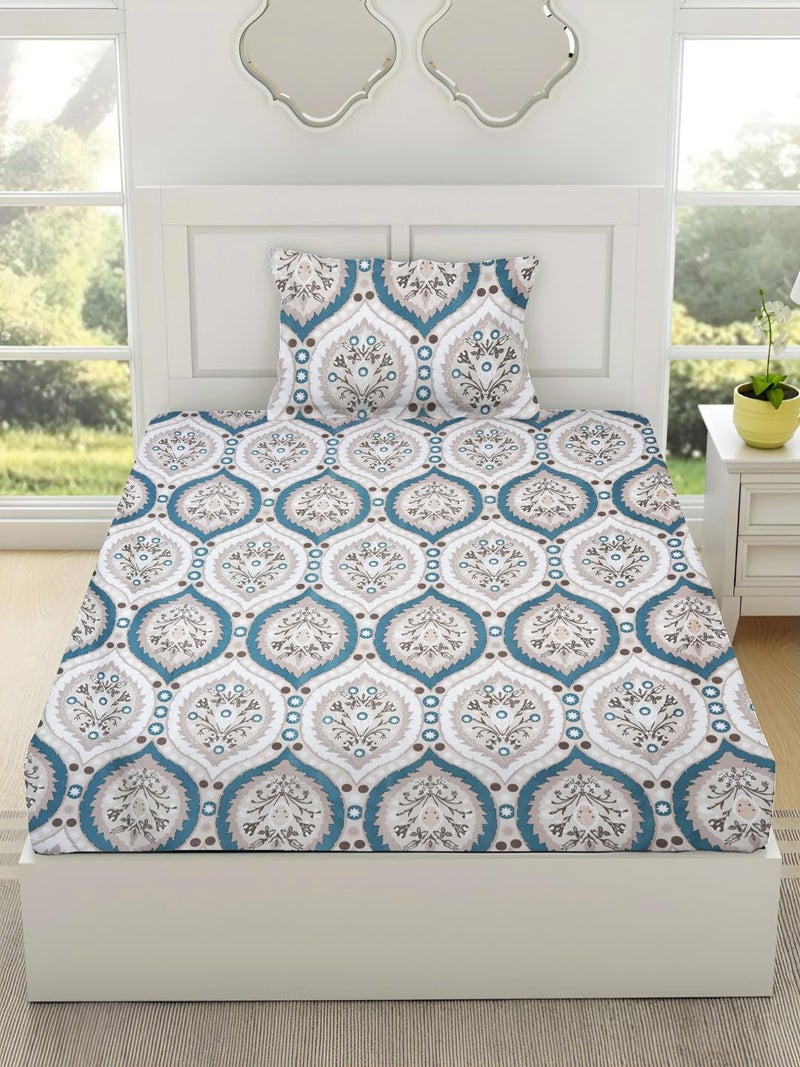 RRC Super Soft Brushed Microfiber Cotton Single Bedsheet with 1 Pillow Cover,Bedsheet 60X90(Inches) Pillow Cover 17X27(Inches) Bedsheet for Single Bed - Image 4