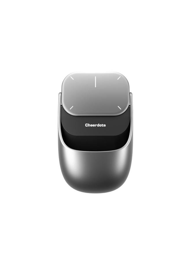Cheerdots 2 Bluetooth Detachable Air Mouse Touchpad Mouse with Voice Recording, Presentation Clicker Wireless Presenter Presentation Remote with Laser Pointer for Mac, Windows (Recording, Silver) - Image 1