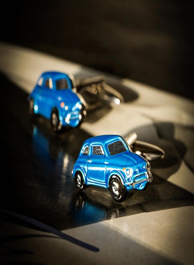 Shaze Route 66 Blue Cufflinks - Image 5